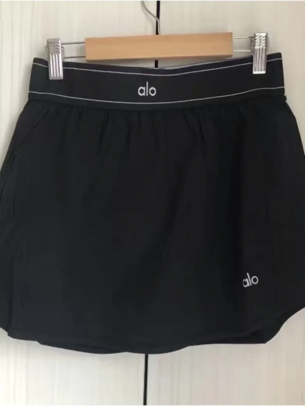 Alo Black Athletic Skort with Logo